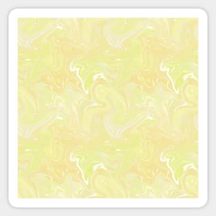 Pastel Yellow Silk Marble - Digital Liquid Paint Sticker